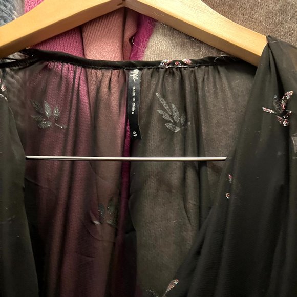 Nasty Gal Sheer Glitter Sheer Maxi Dress - Picture 8 of 8